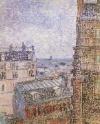 Paris seen from Vincent-s Room In the Rue Lepic, Vincent Van Gogh